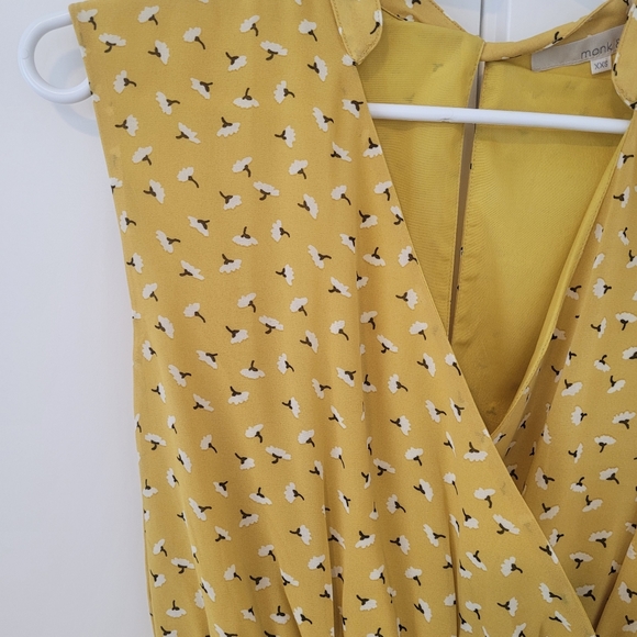 Yellow Wrap Dress - Picture 5 of 6